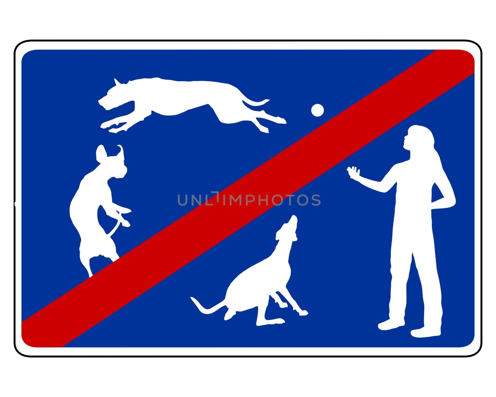 Traffic signs for dogs