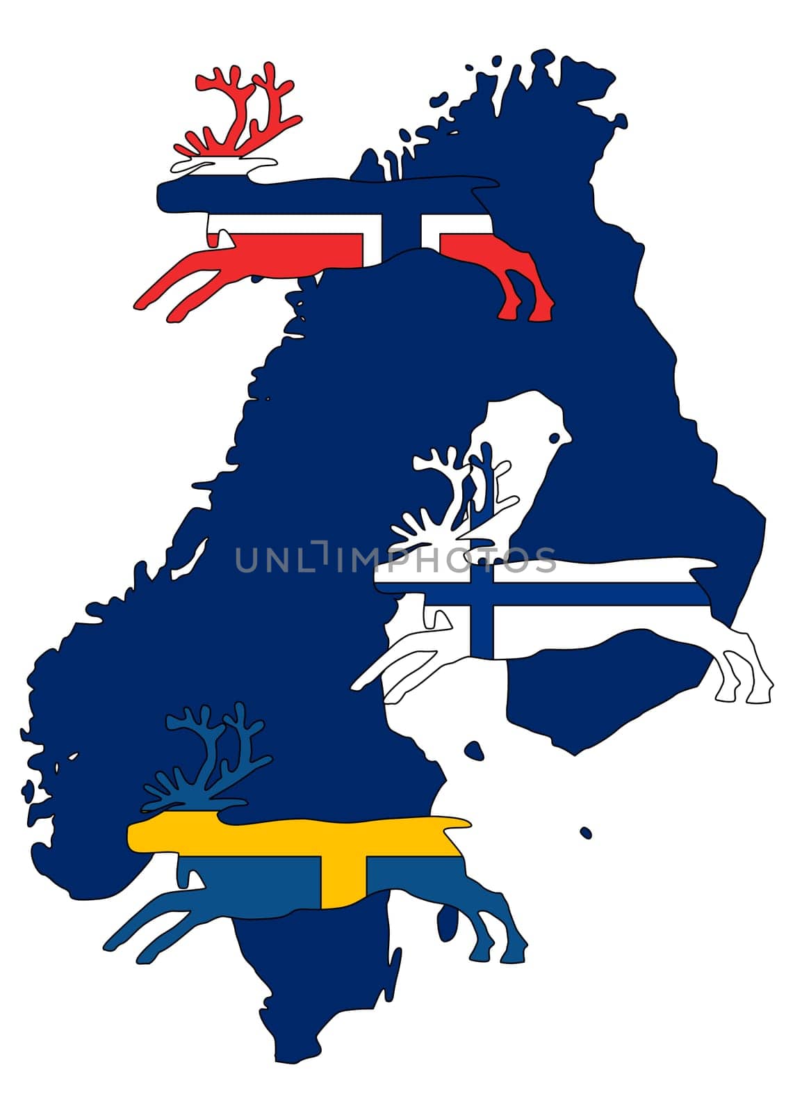 Scandinavian reindeer