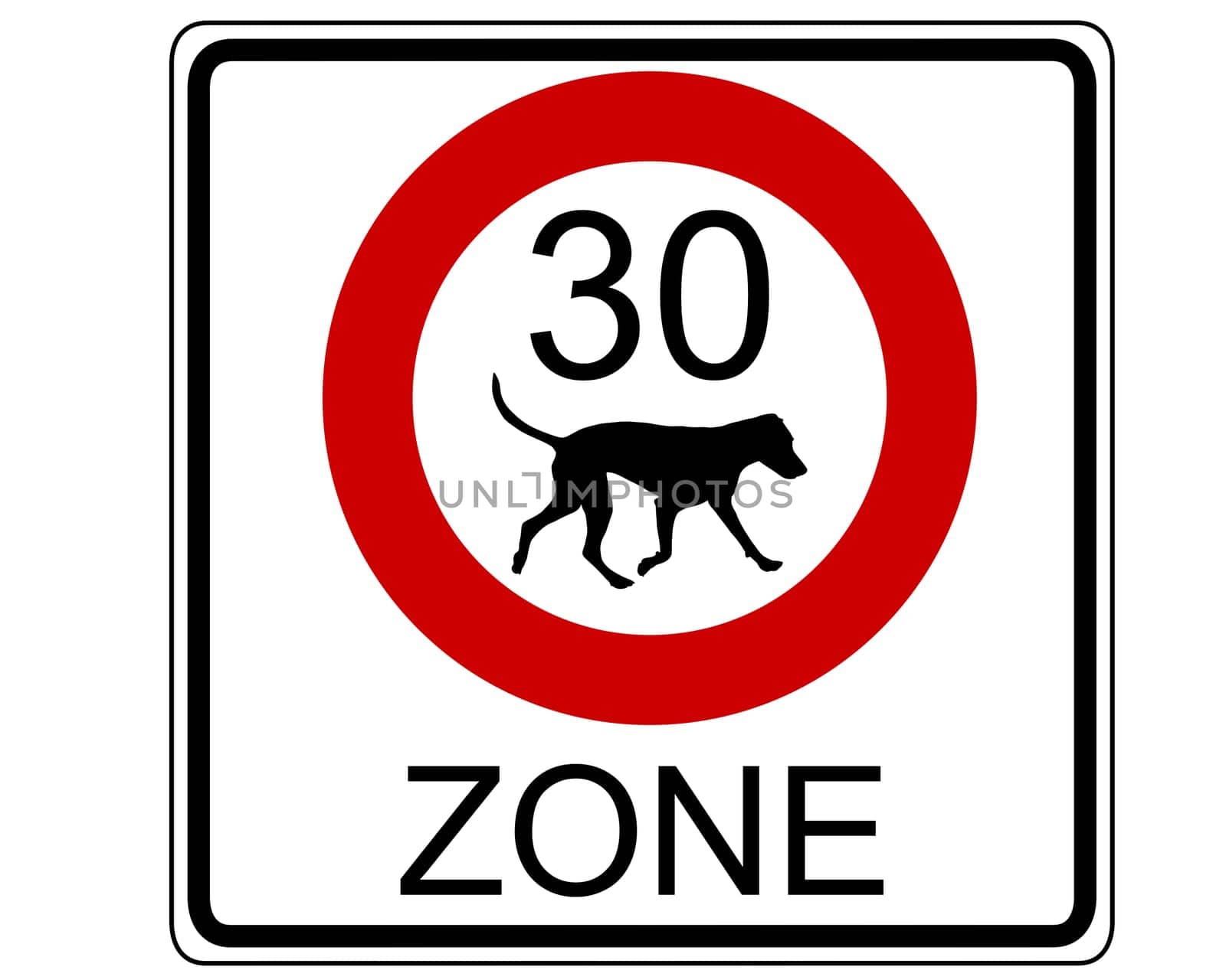 Traffic signs for dogs