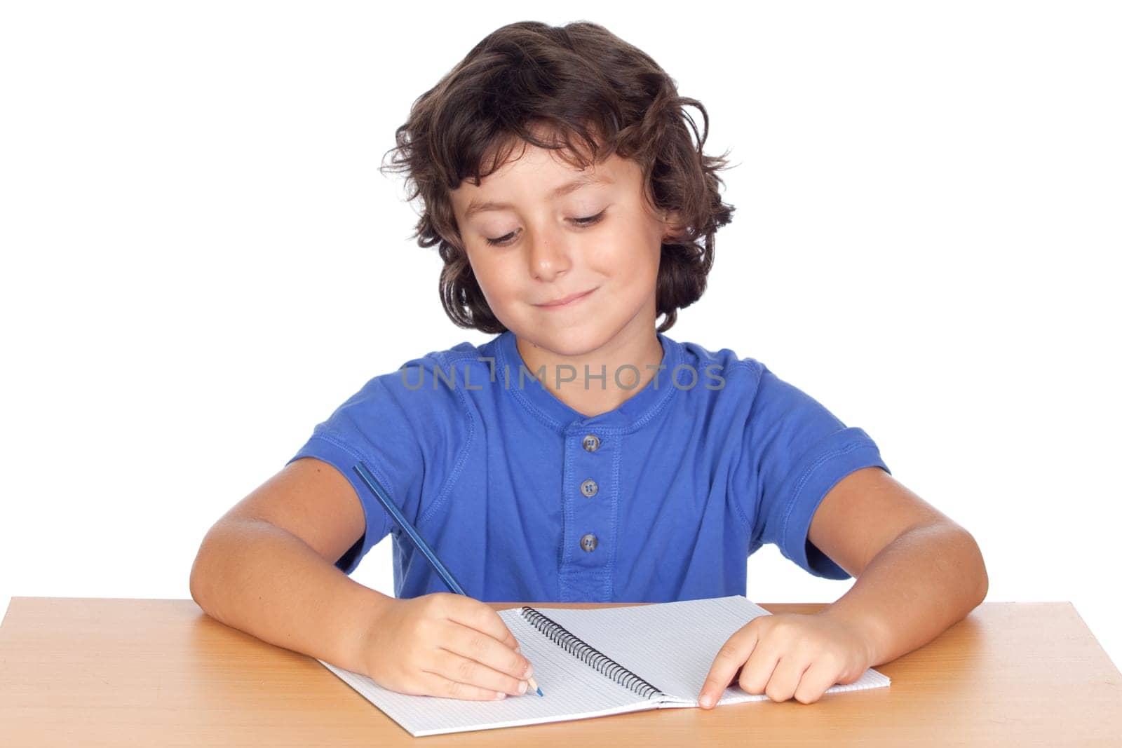 Student child studying
