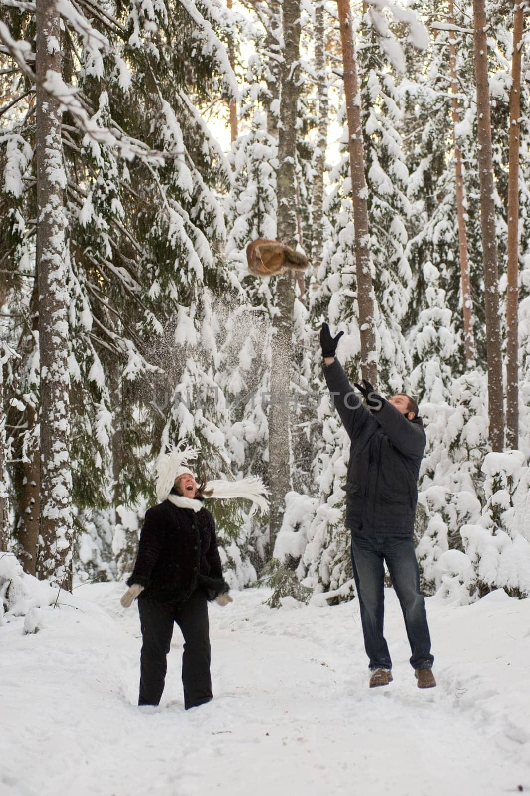 Couple in forest
