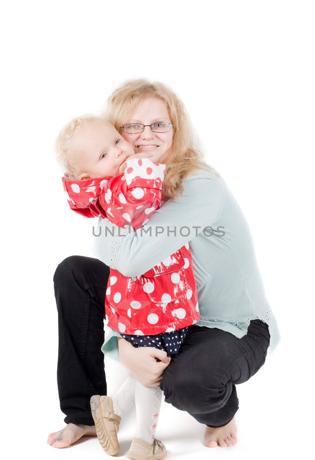 Little girl in studio