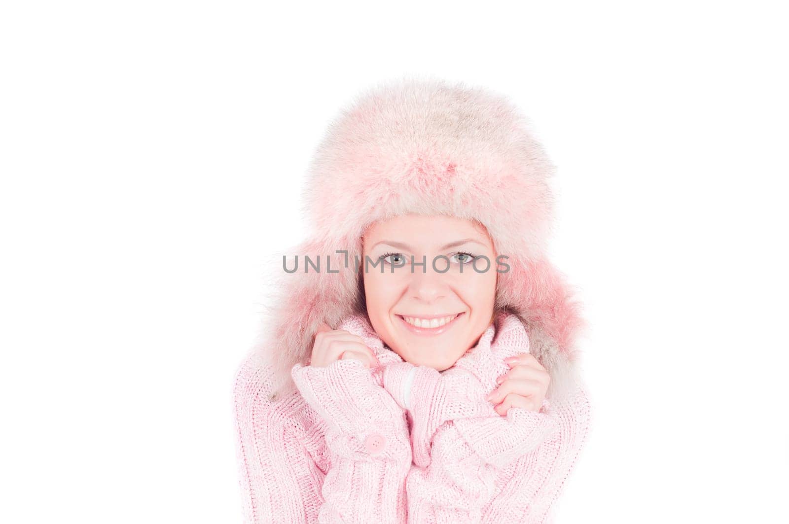 Beutiful woman in pink