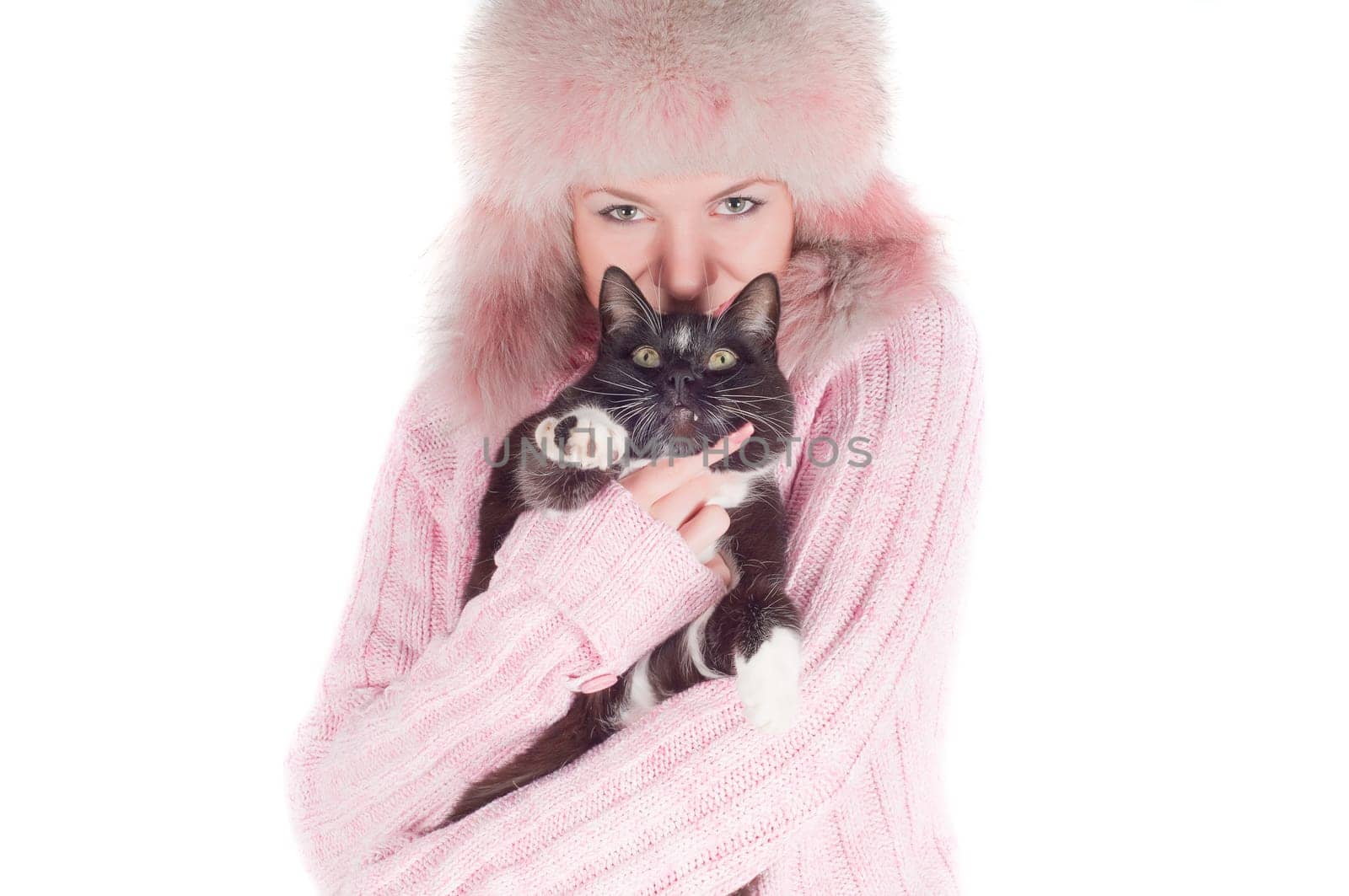 Beutiful woman in pink