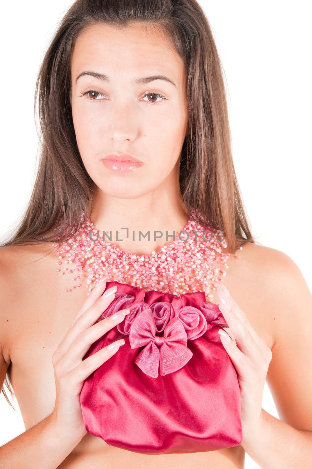 Beautiful woman in studio