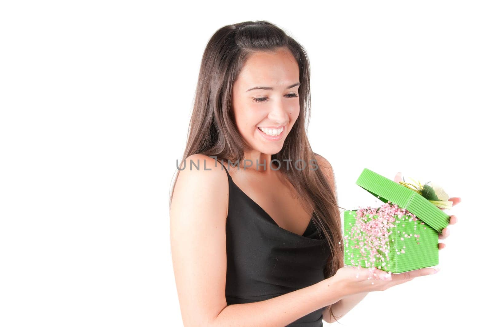 Beautiful woman in studio