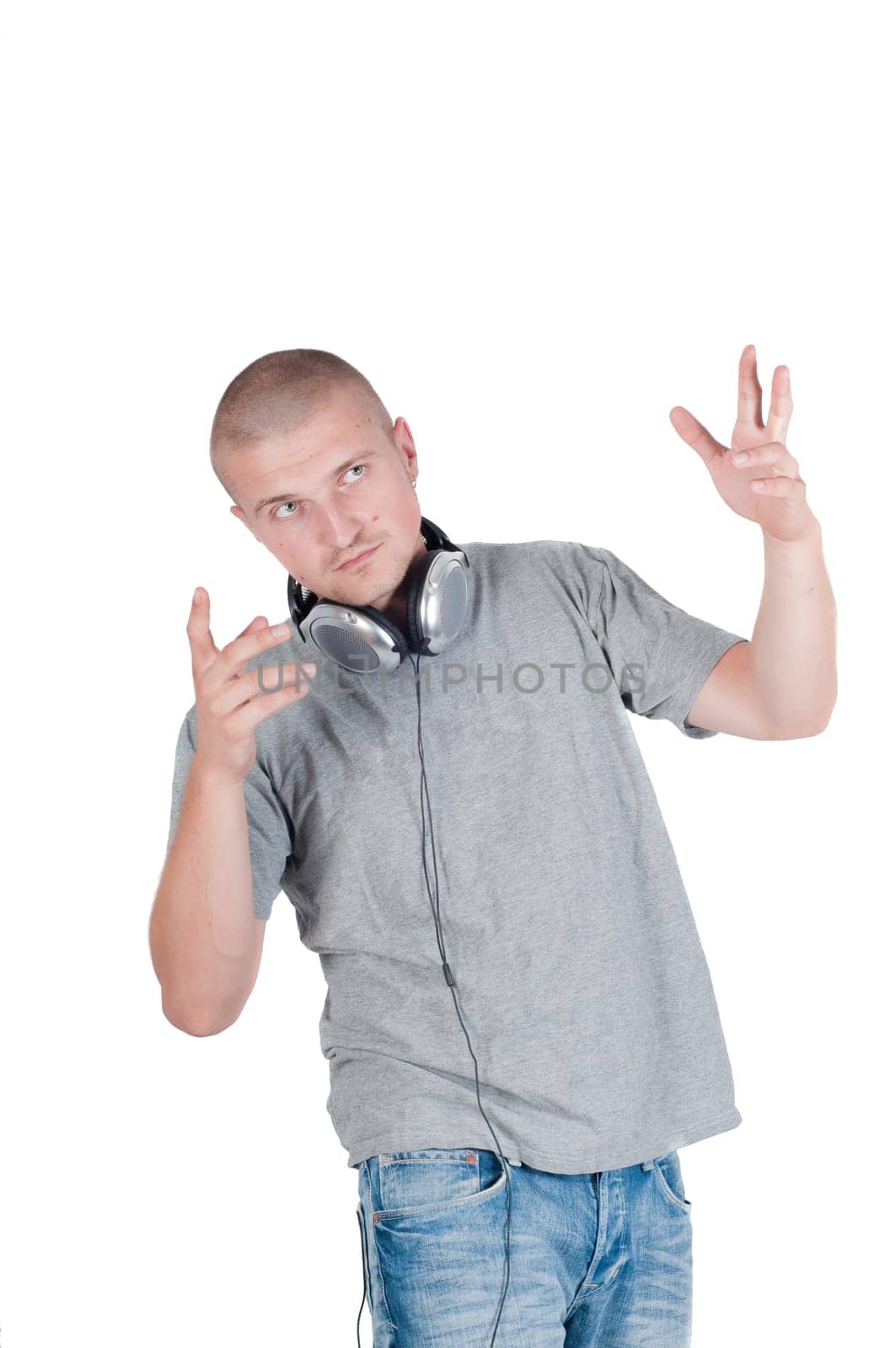 Man isolated on white