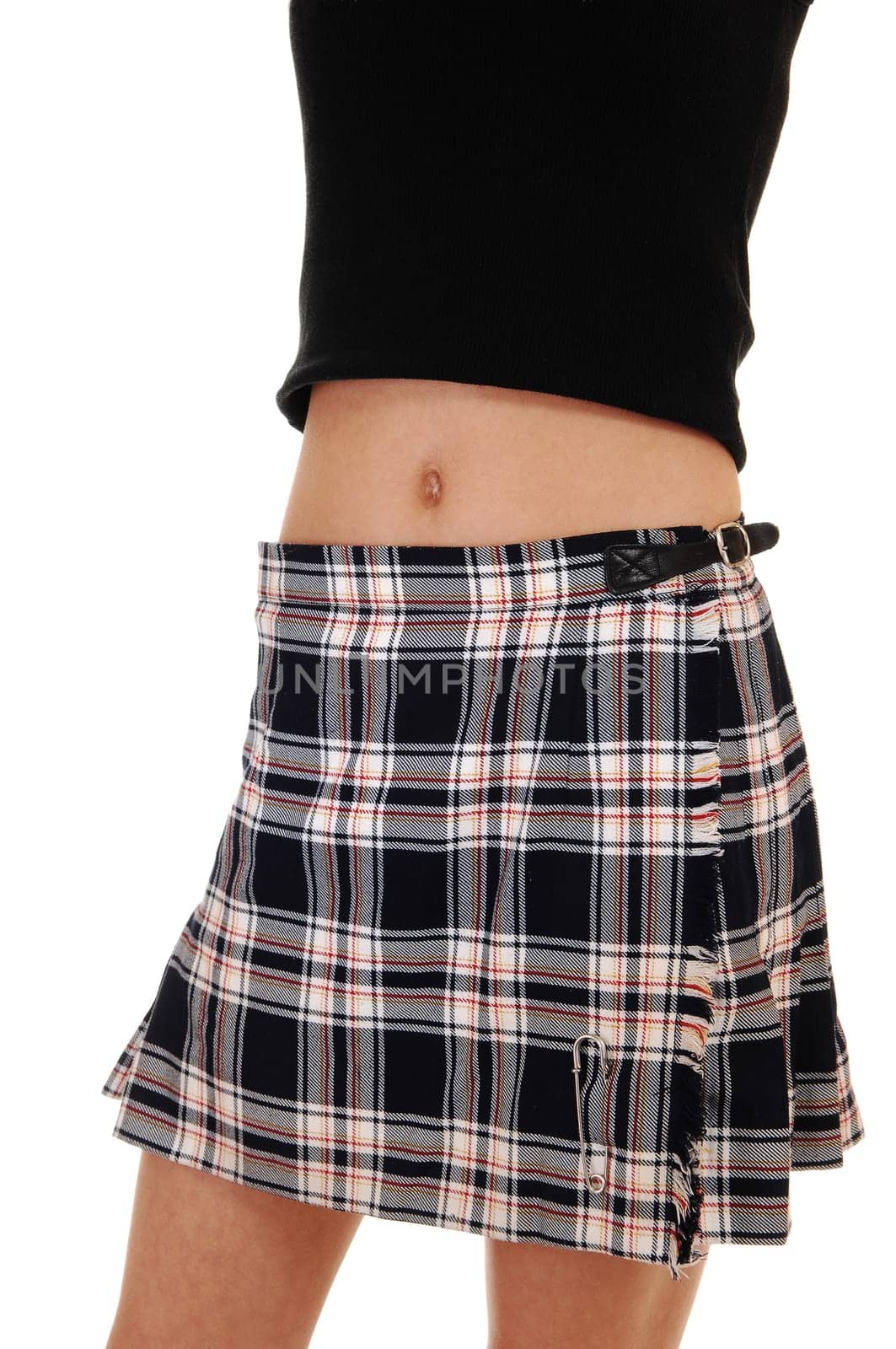 Girl in skirt.