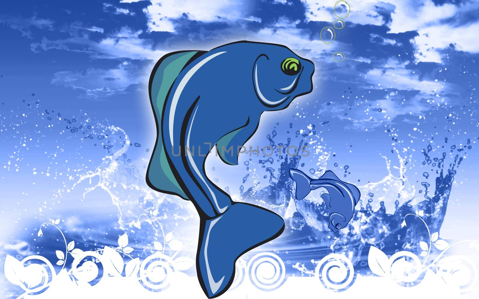 fish swimming underwater
