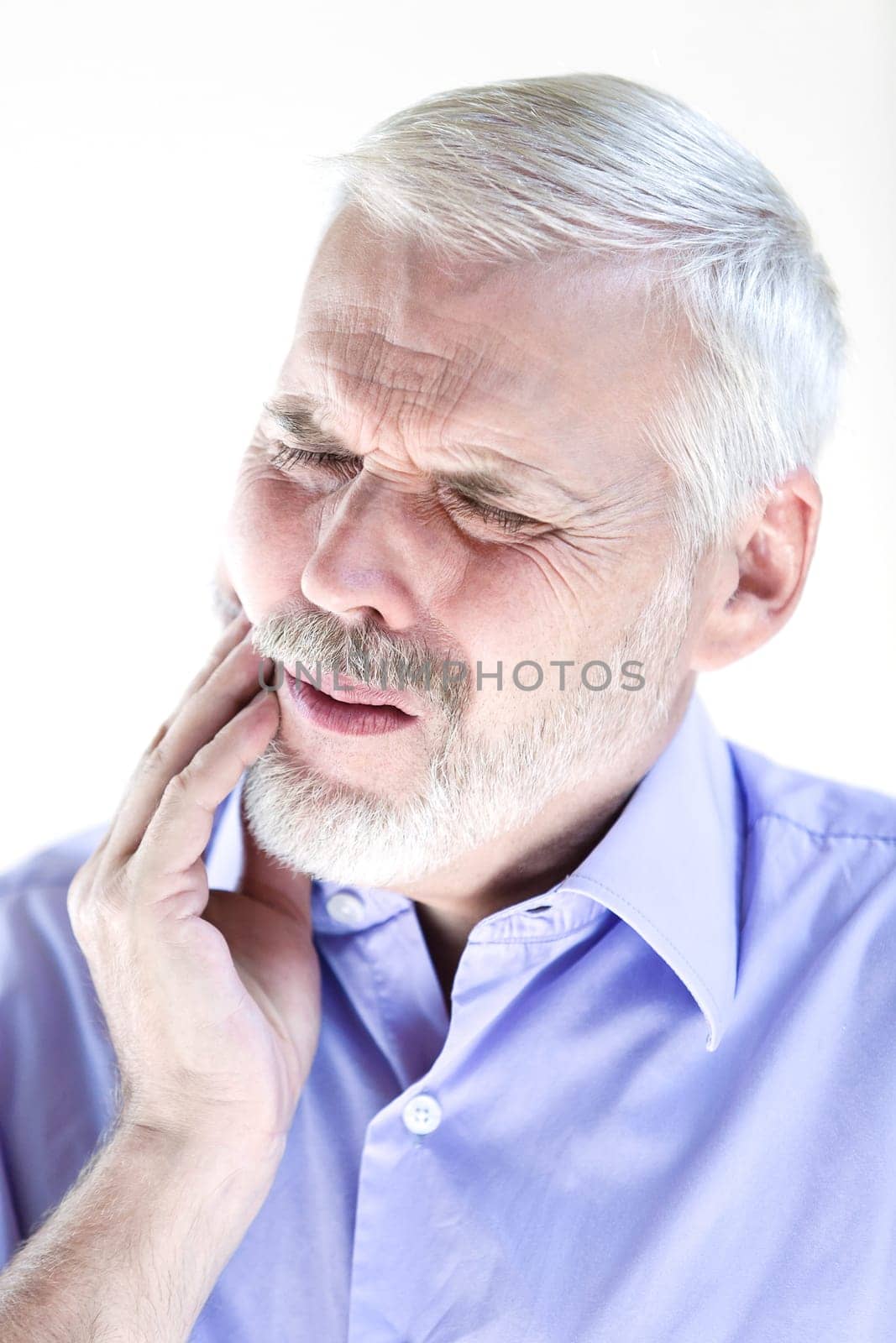 Senior man portrait dumb