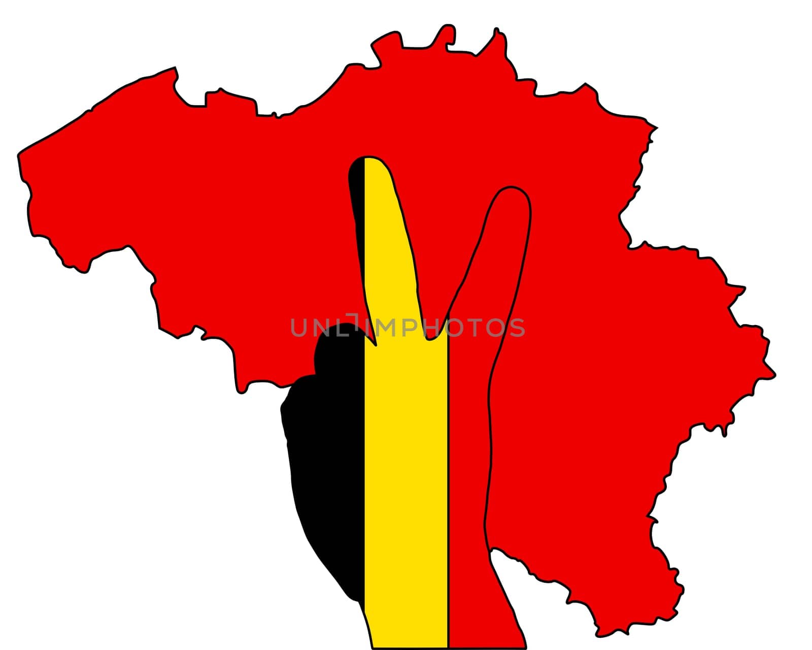 Belgian hand sign