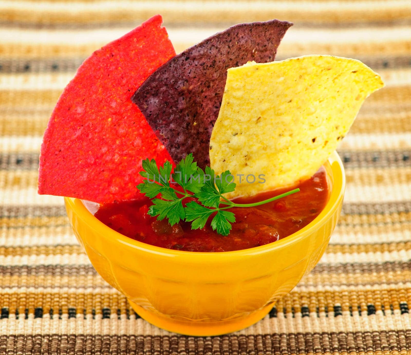 Tortilla chips and salsa