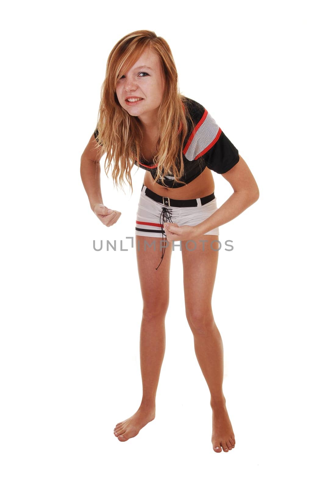 Soccer gir angryl.