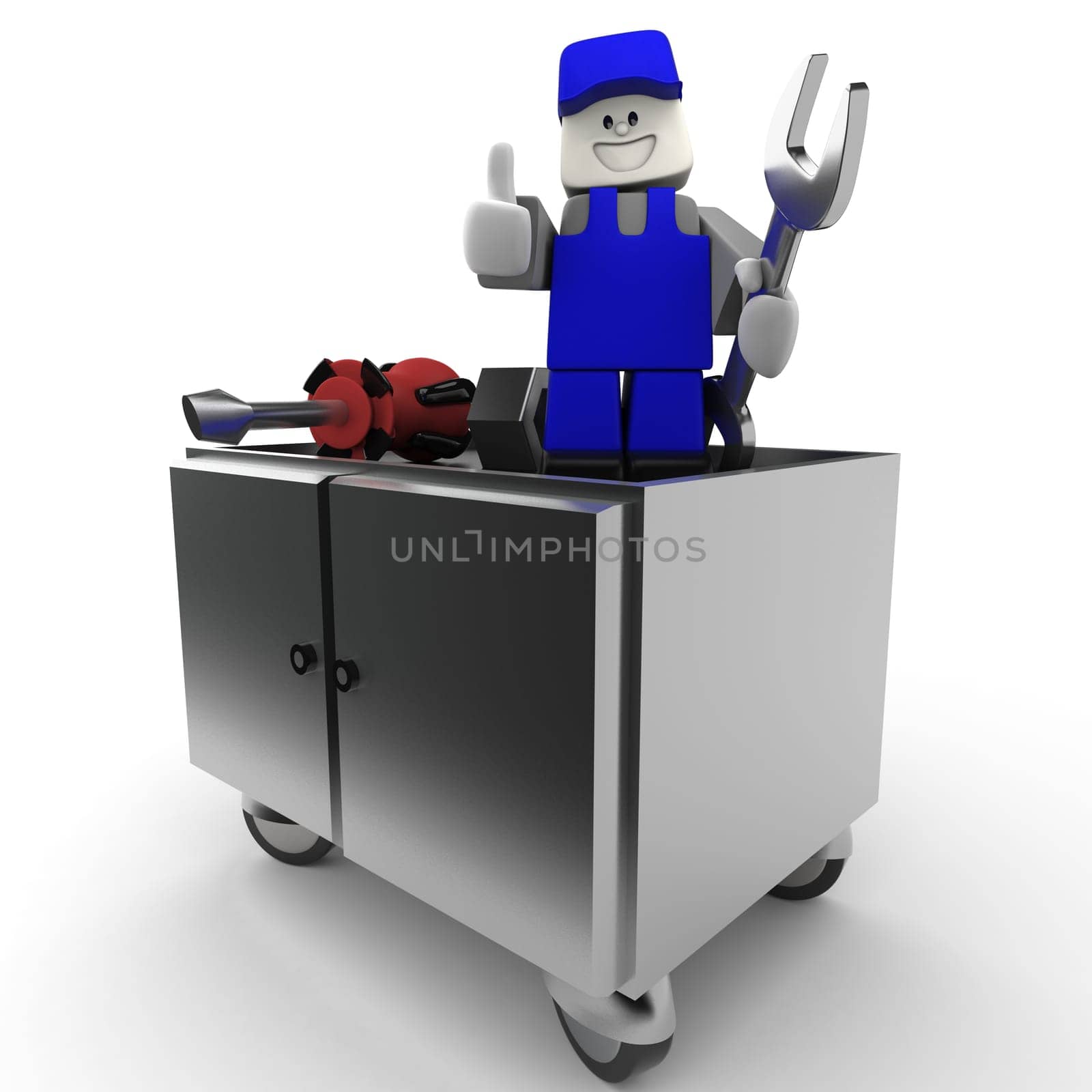 Mechanic with tools