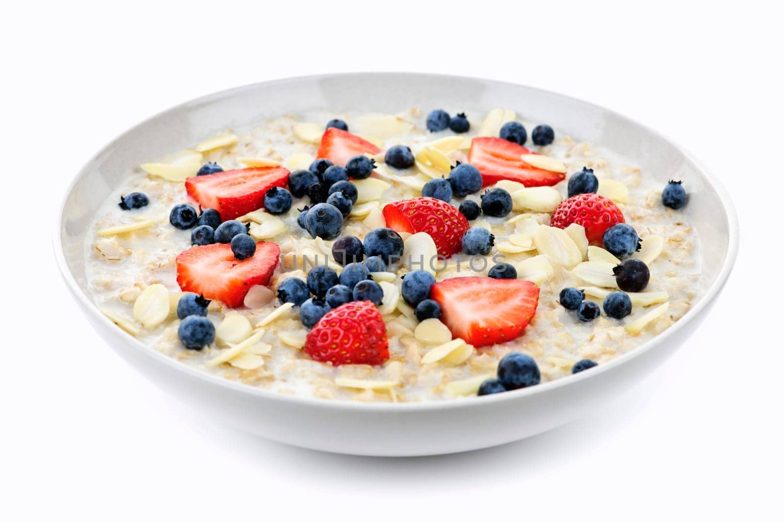 Bowl of oatmeal with berries