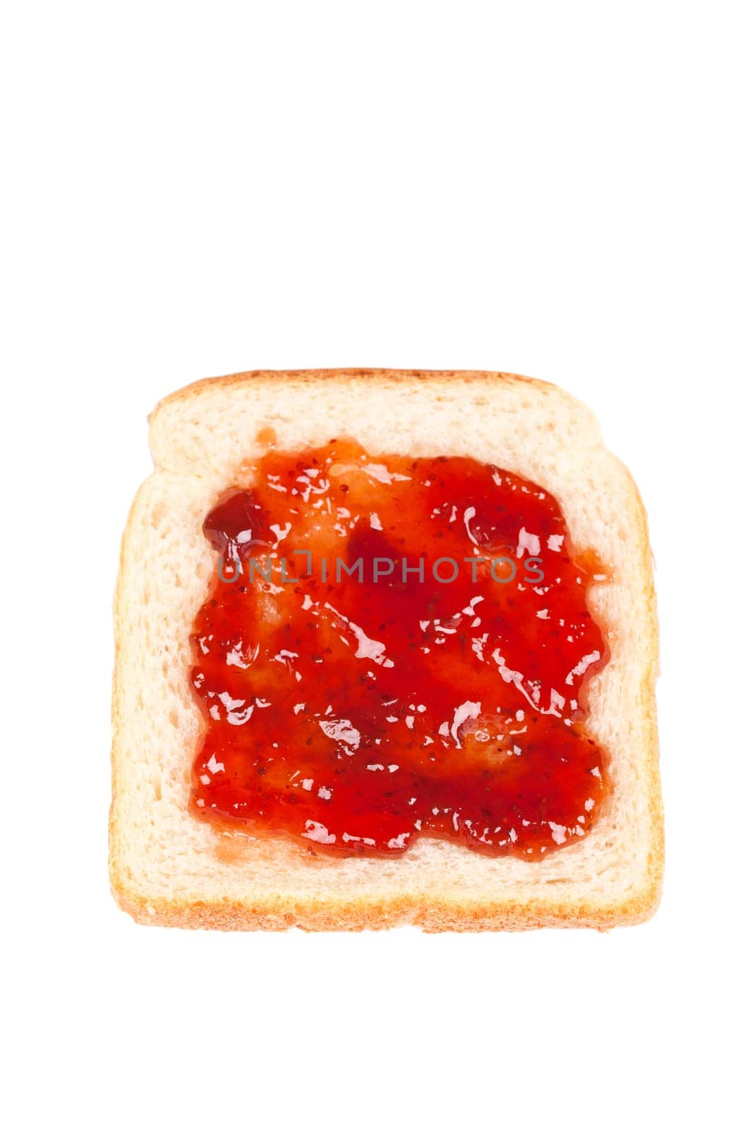 Toast with strawberry jam