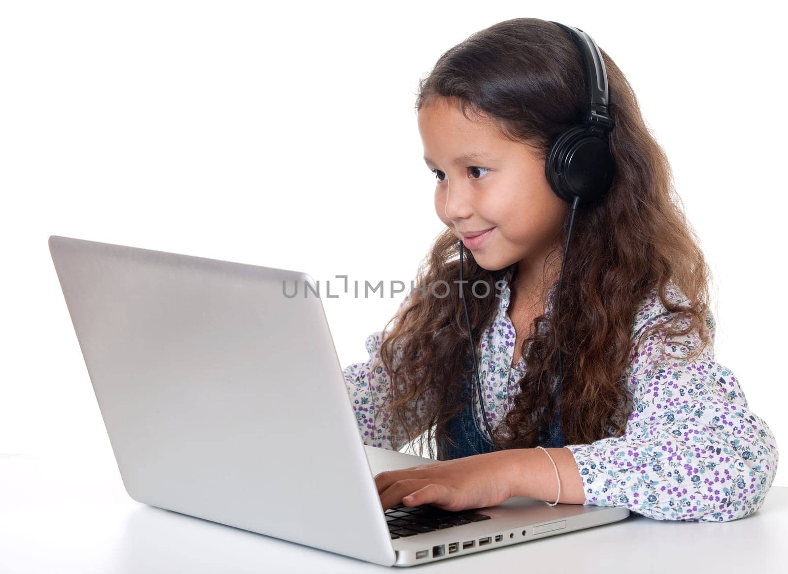 Girl with laptop