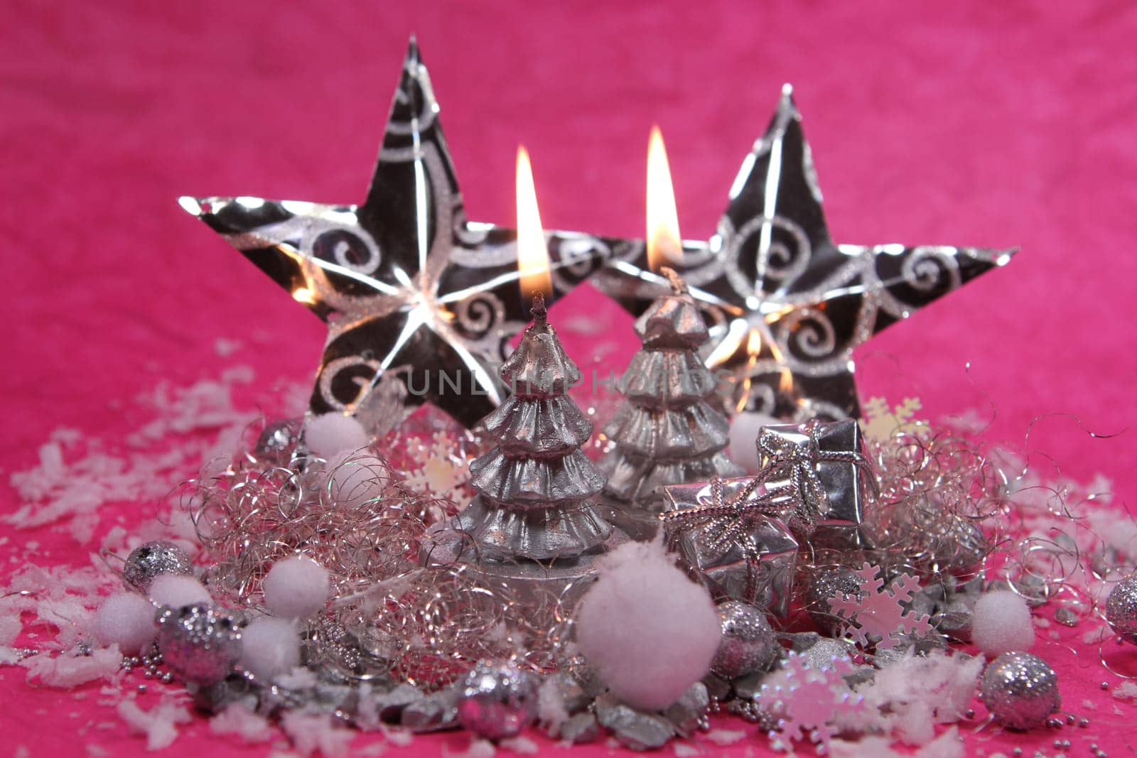 Christmas decoration in pink