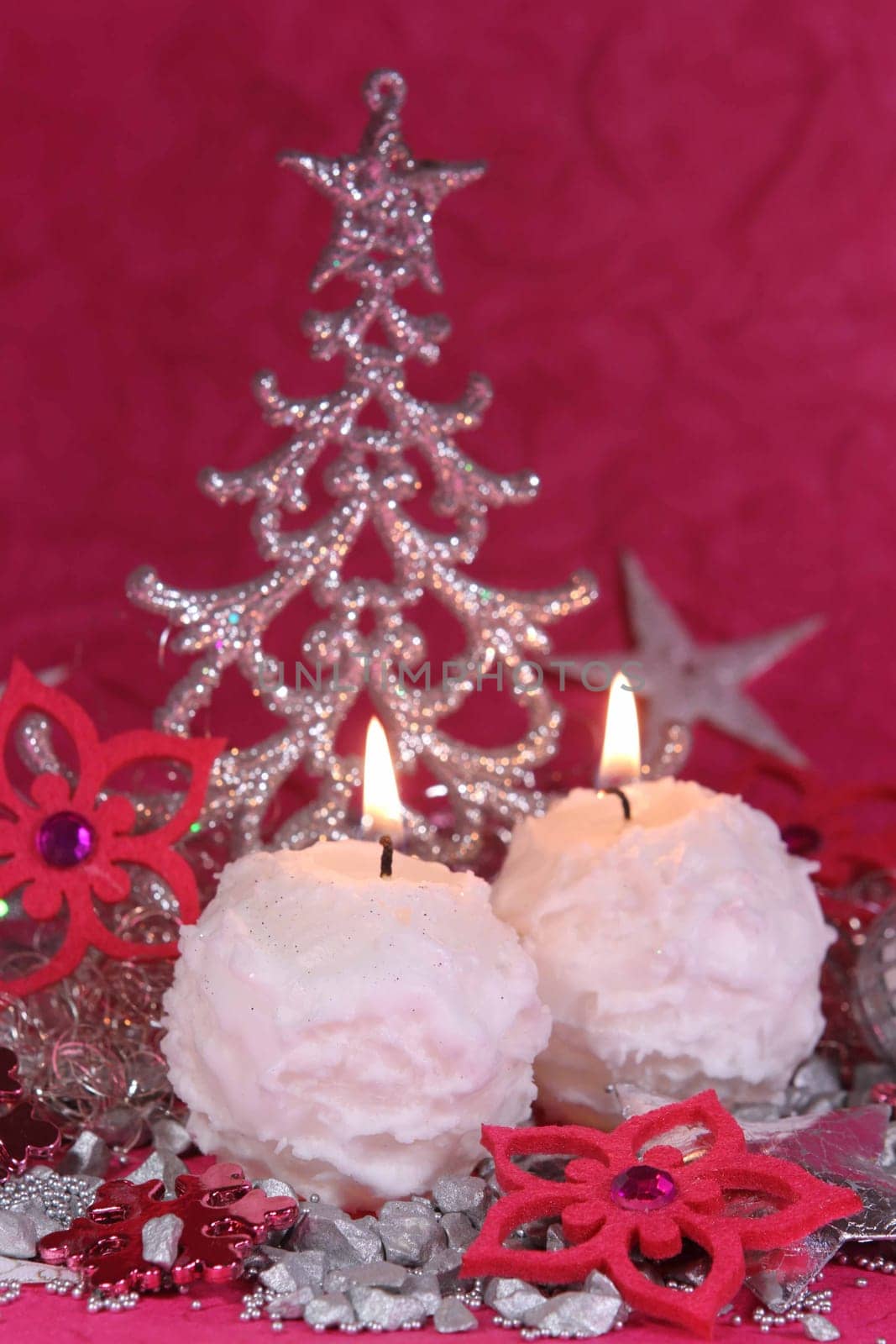 Christmas decoration in pink