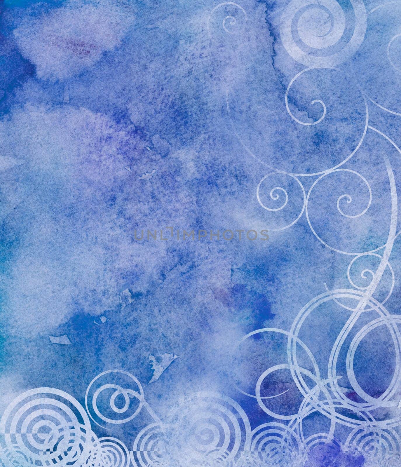 watercolor with swirls