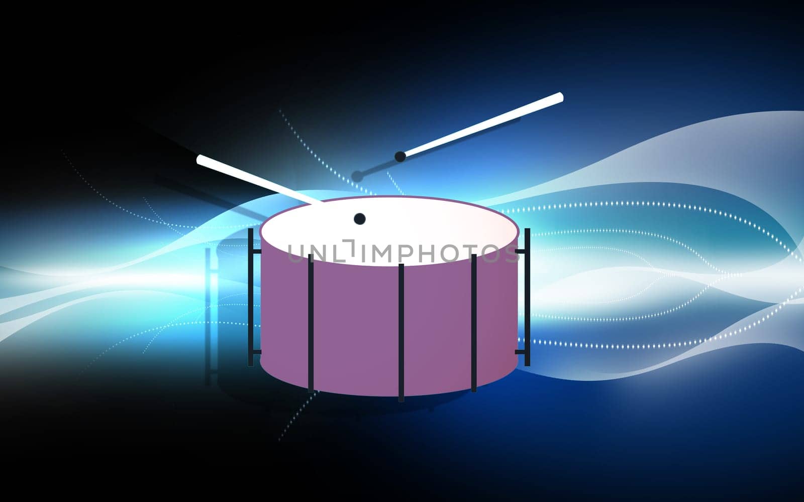 music drum and sticks