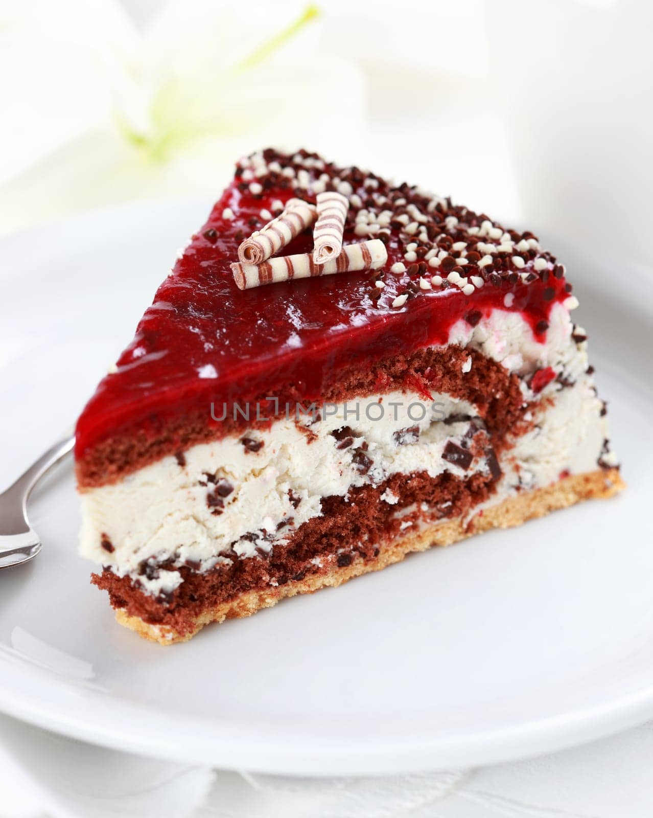 Stracciatella birthday cake