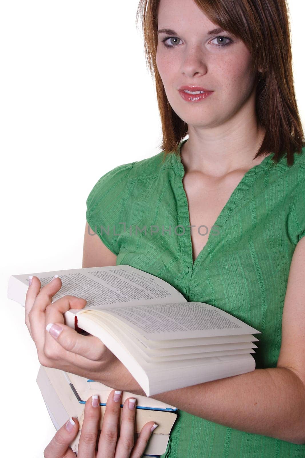 Woman with books
