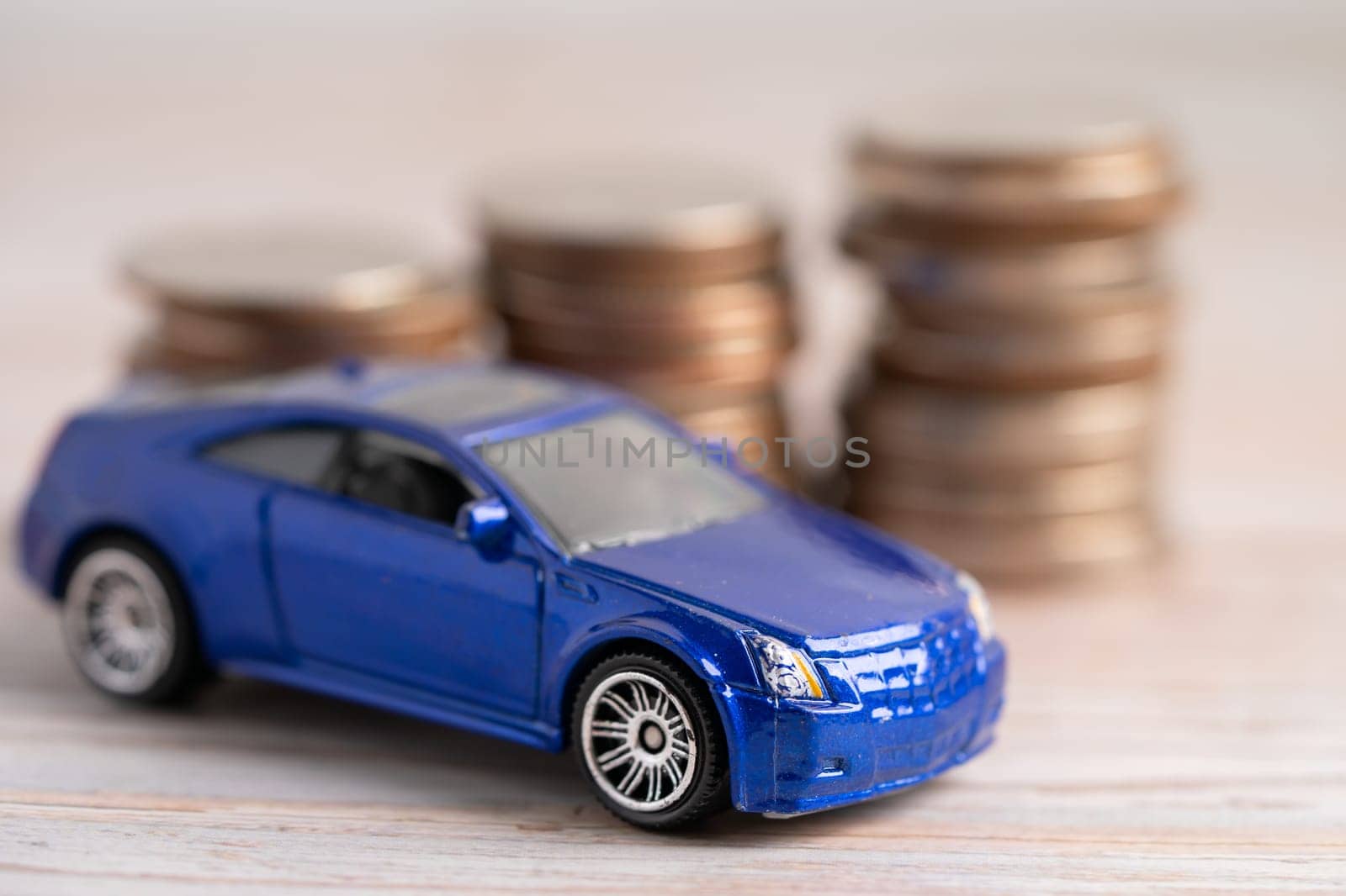Bangkok, Thailand, January 1, 2023 Car with coin money, accident insurance concept. by pamai
