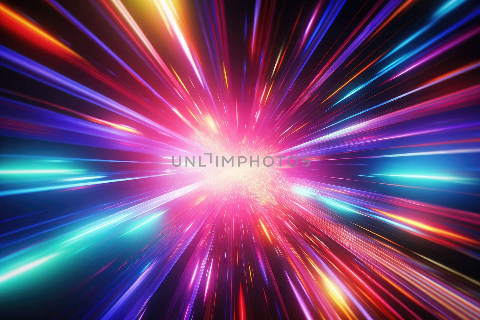 Abstract futuristic background Data light Transfer. technology concept. Futuristic cyberspace background. Generative AI.