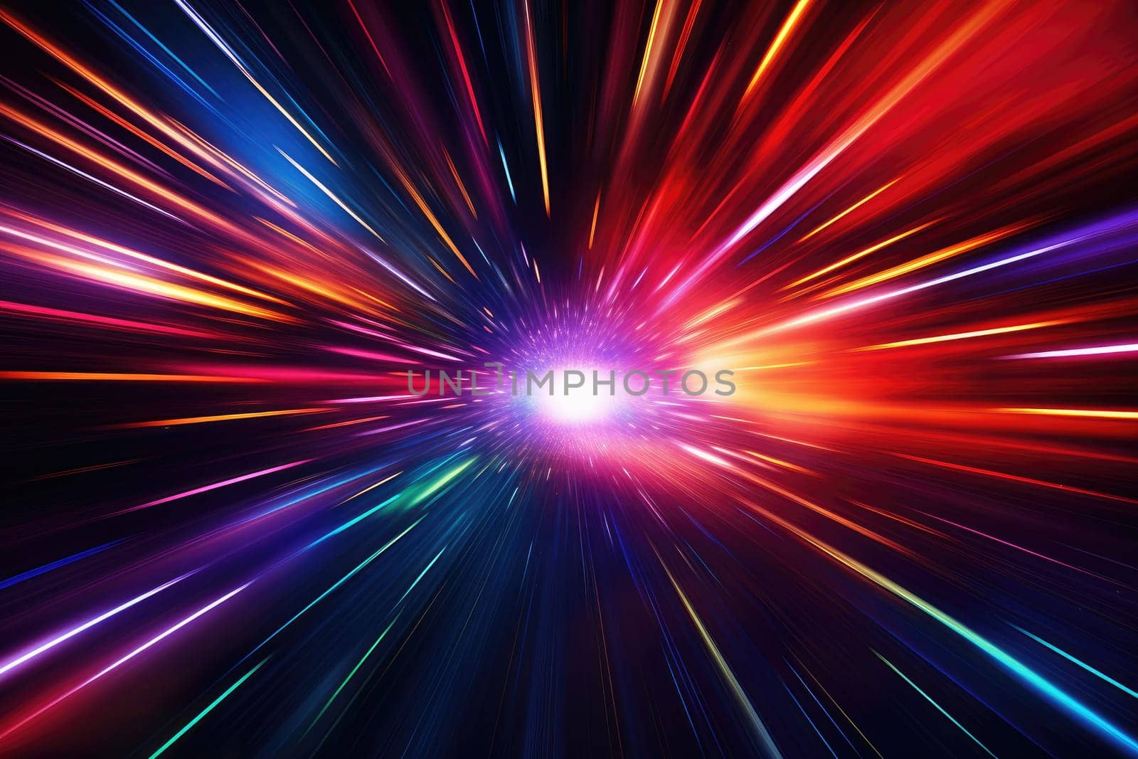 Abstract futuristic background Data light Transfer. technology concept. Futuristic cyberspace background. Generative AI.