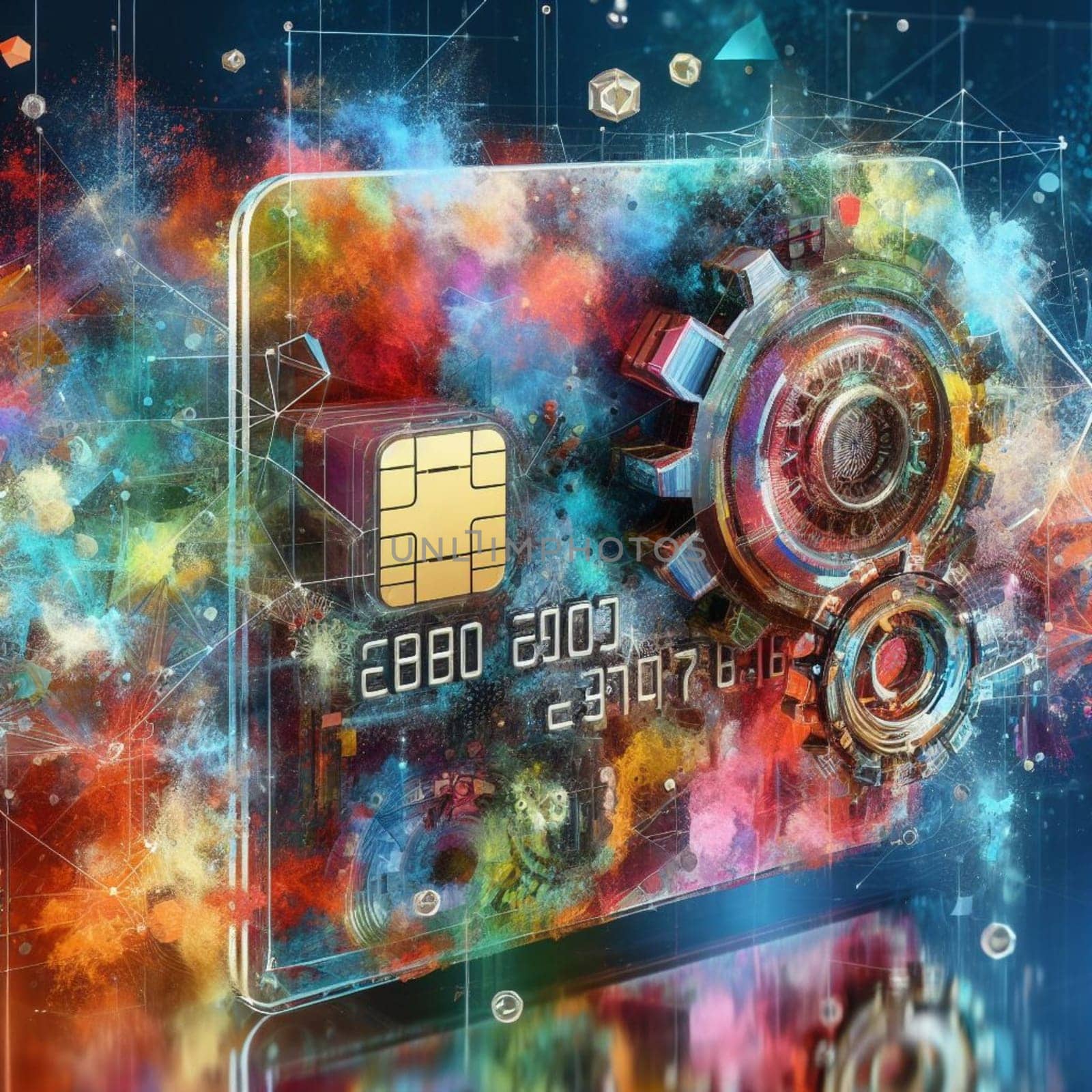 cbdc virtual currency and crypto digital money credit debit card concept graphic generative ai art