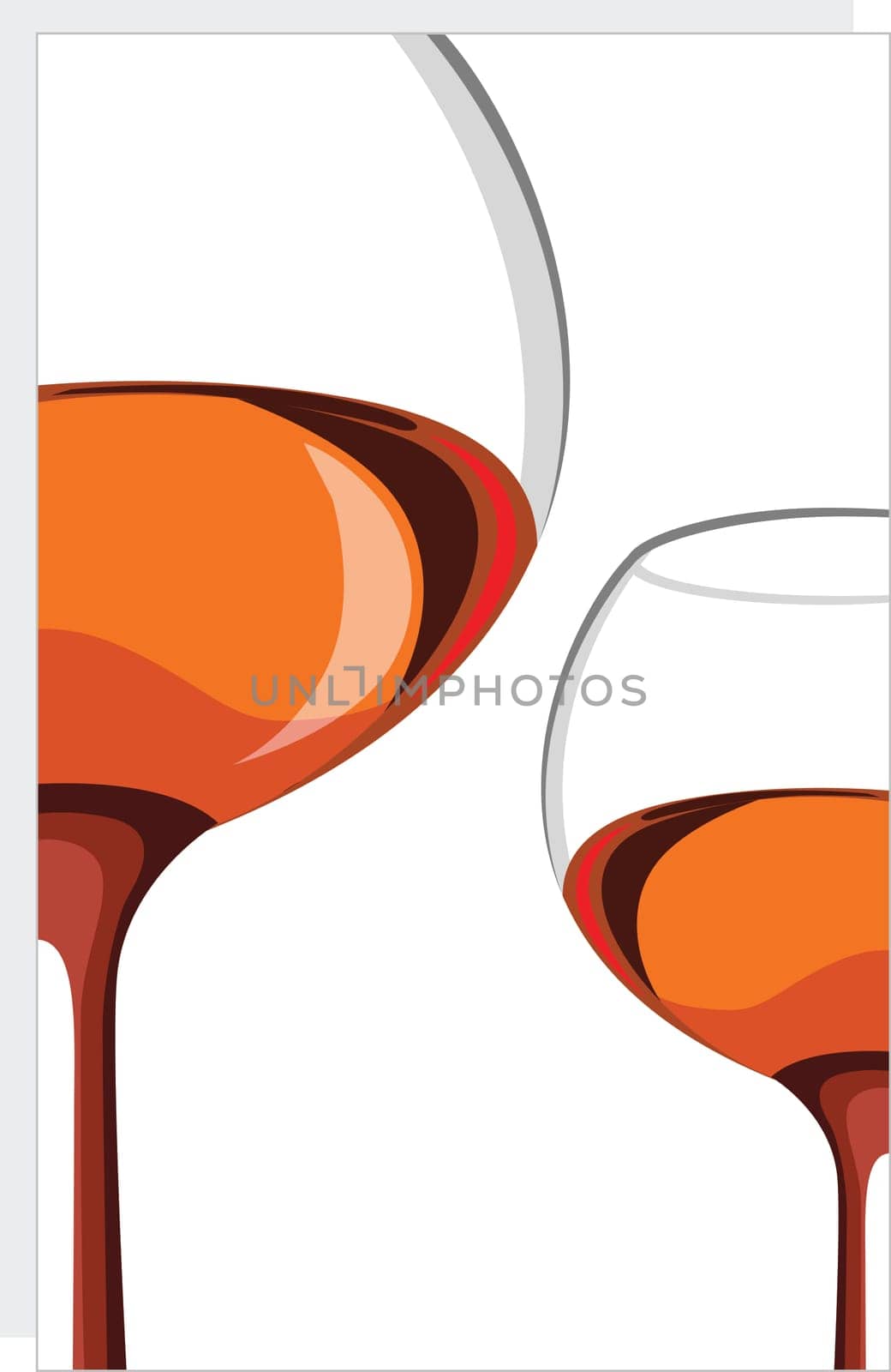Glass with drinks
