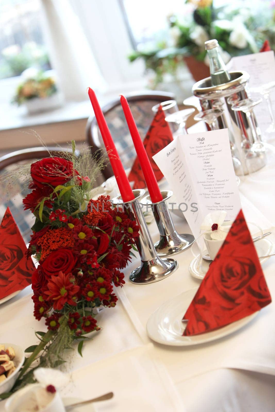 Festive table decoration