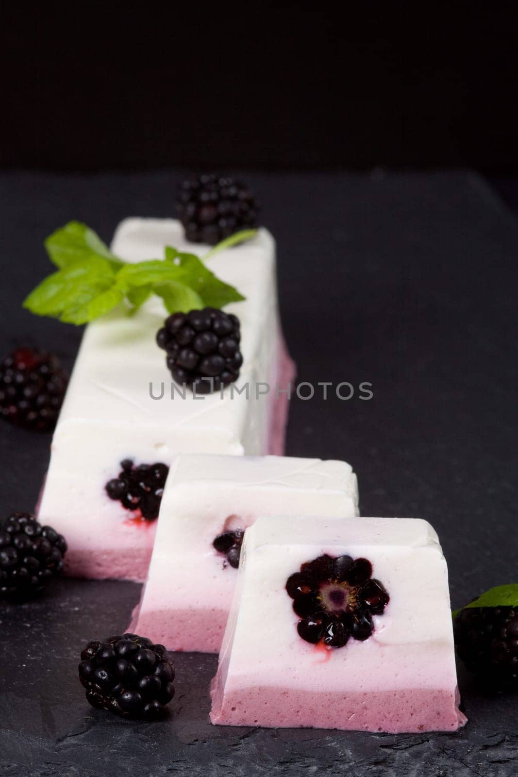 Blackberry terrine