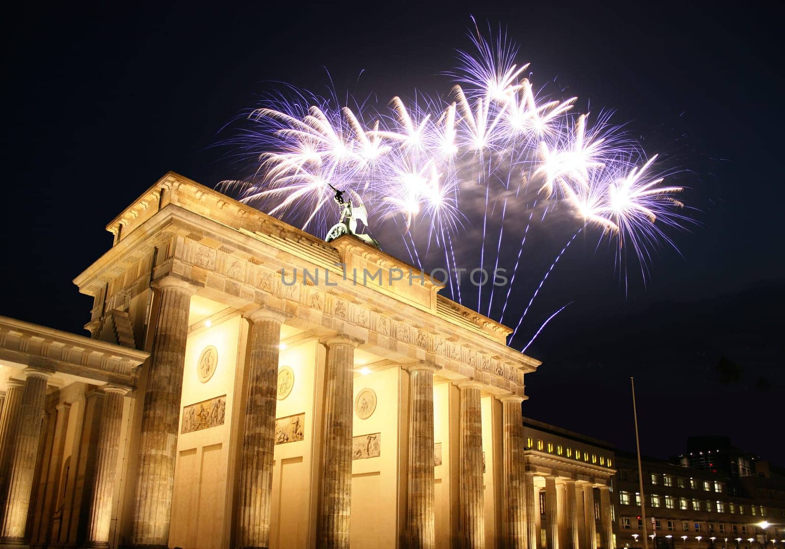 Fireworks at the Brandenburg Gate