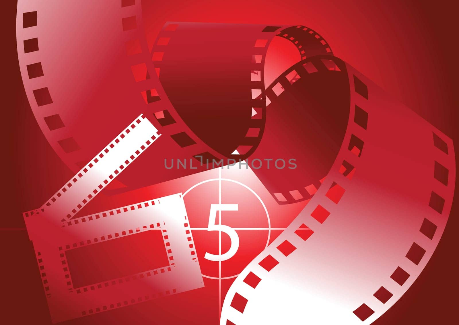 Clapper board and film