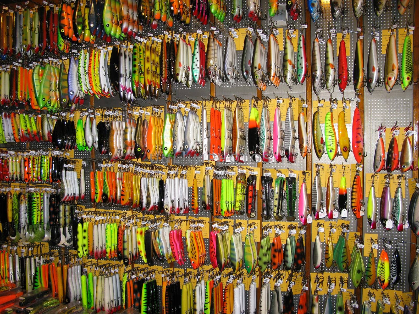 Fishing shop with lures