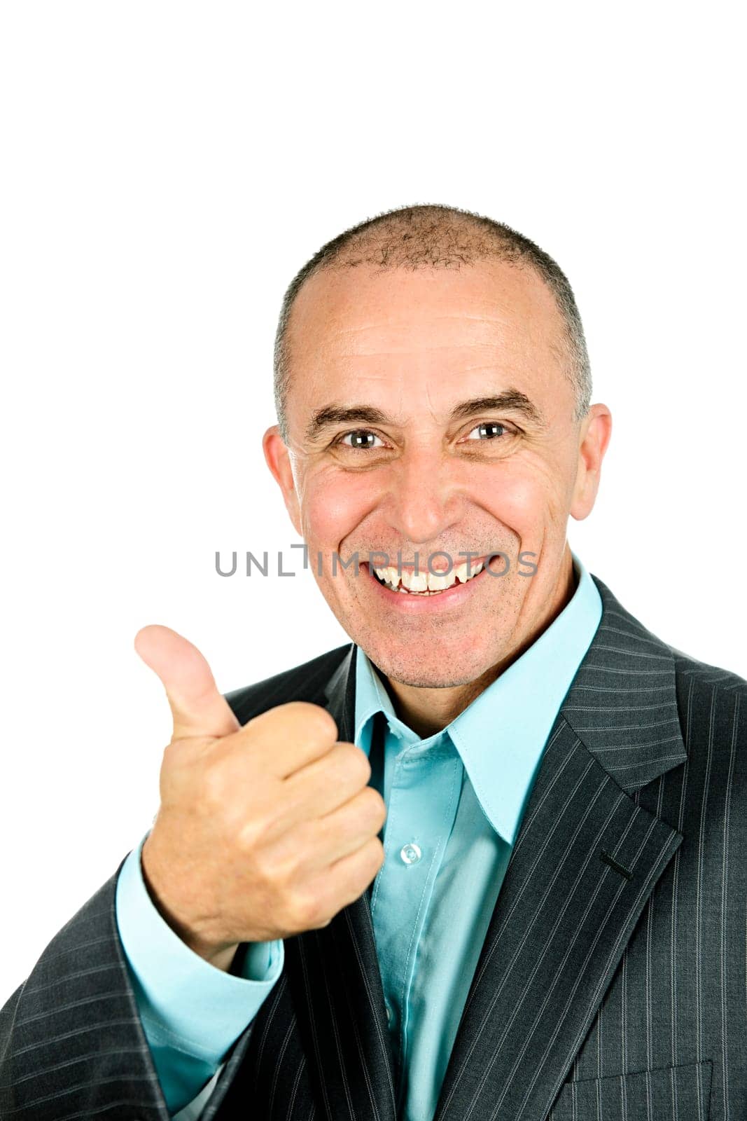 Man giving thumbs-up