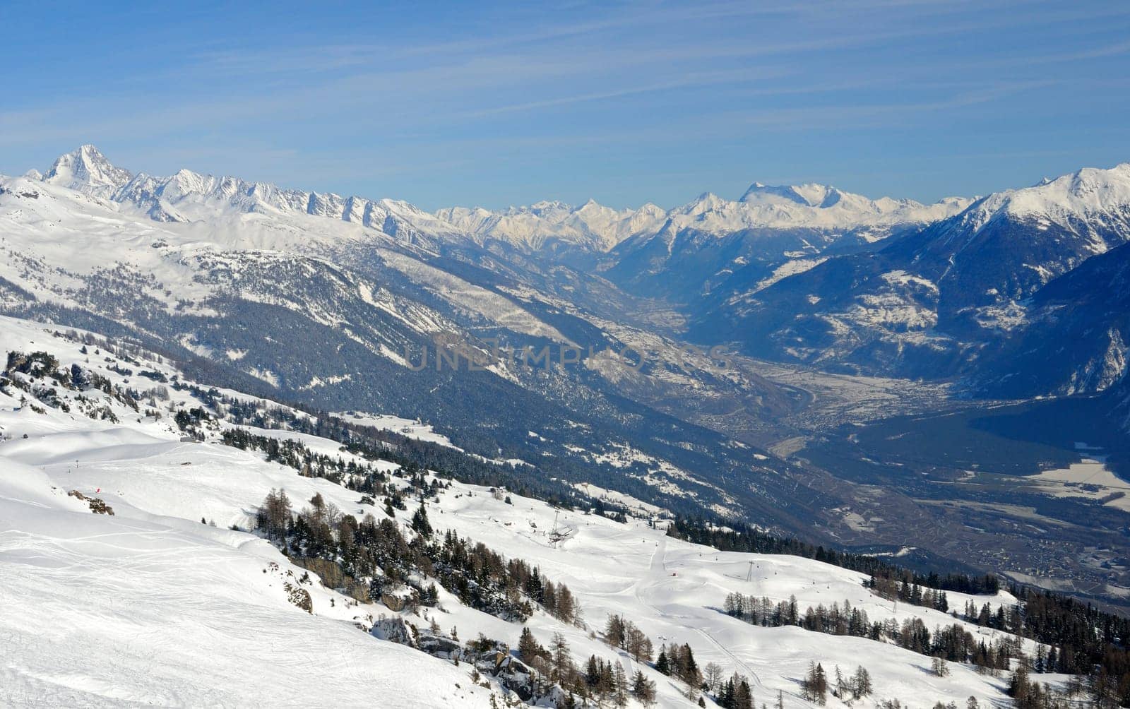 Winter Alps,Valais,Switzerland
