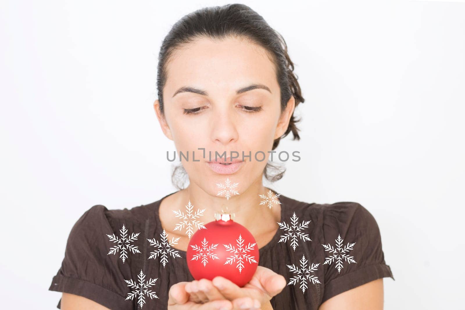 Woman tasting white wine
