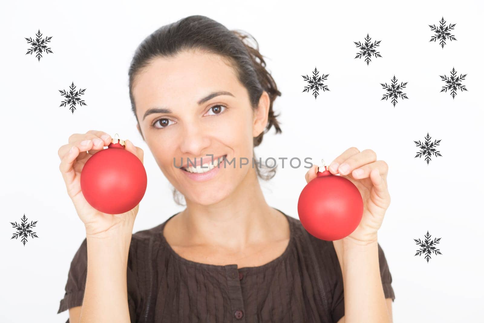 Woman at Christmas