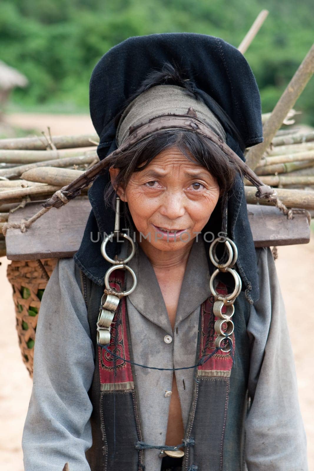Portrait of Mrs. Akha in Laos