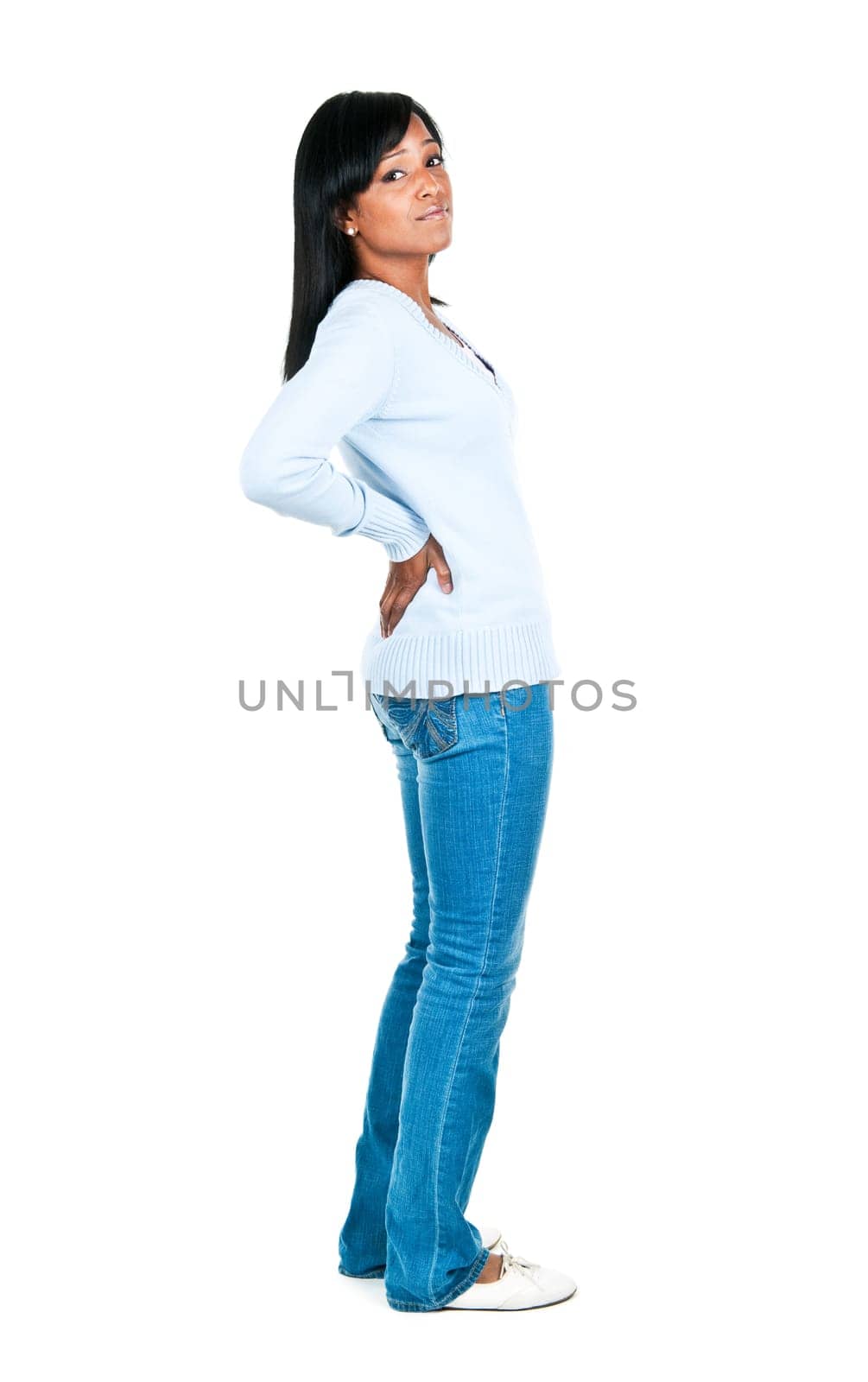 Woman with back pain