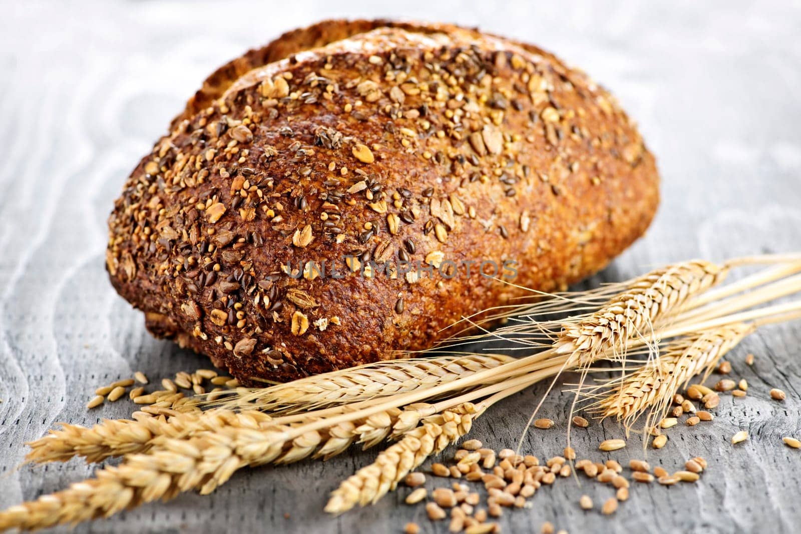 Loaf of multigrain bread