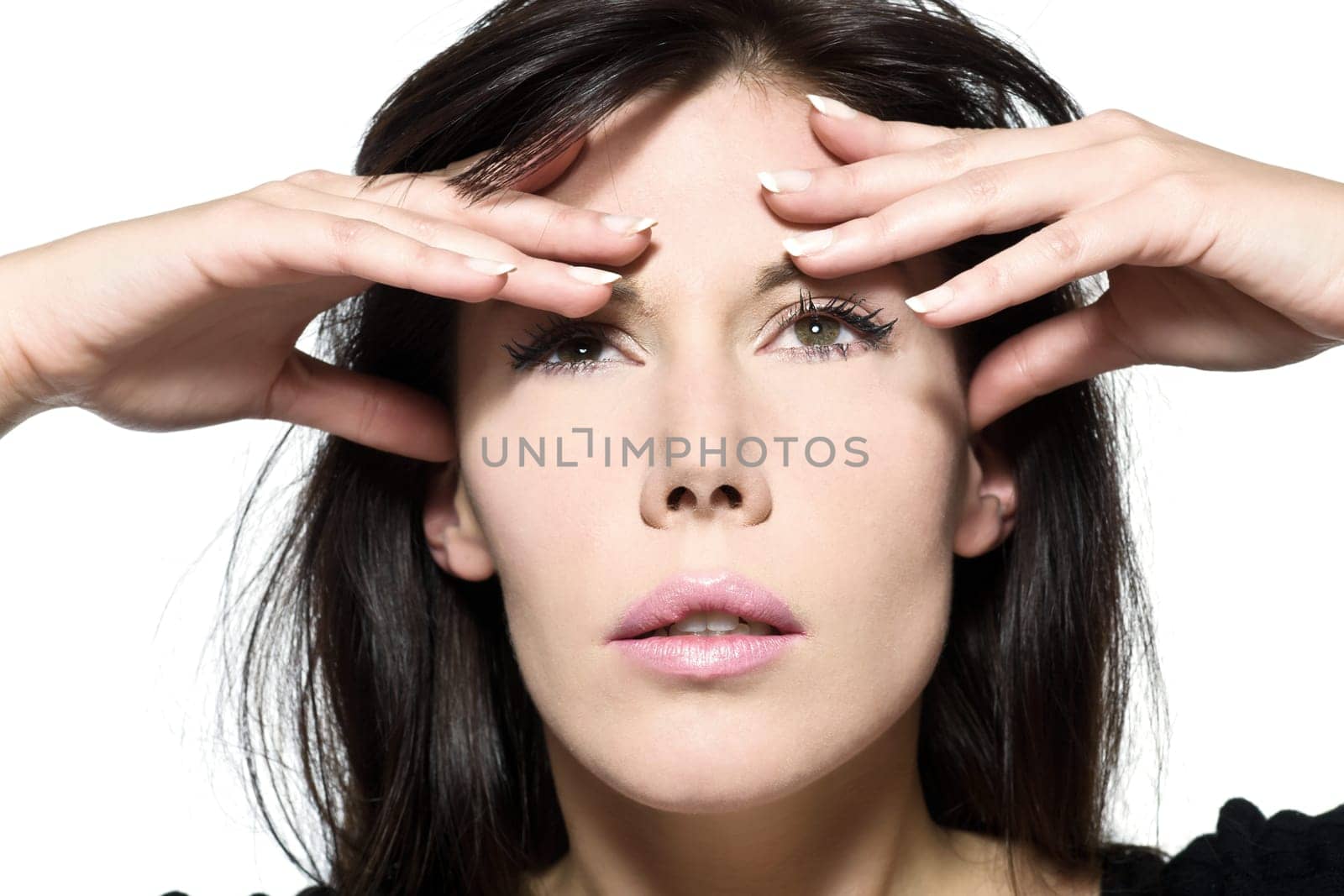 woman beautiful portrait pensive thinking