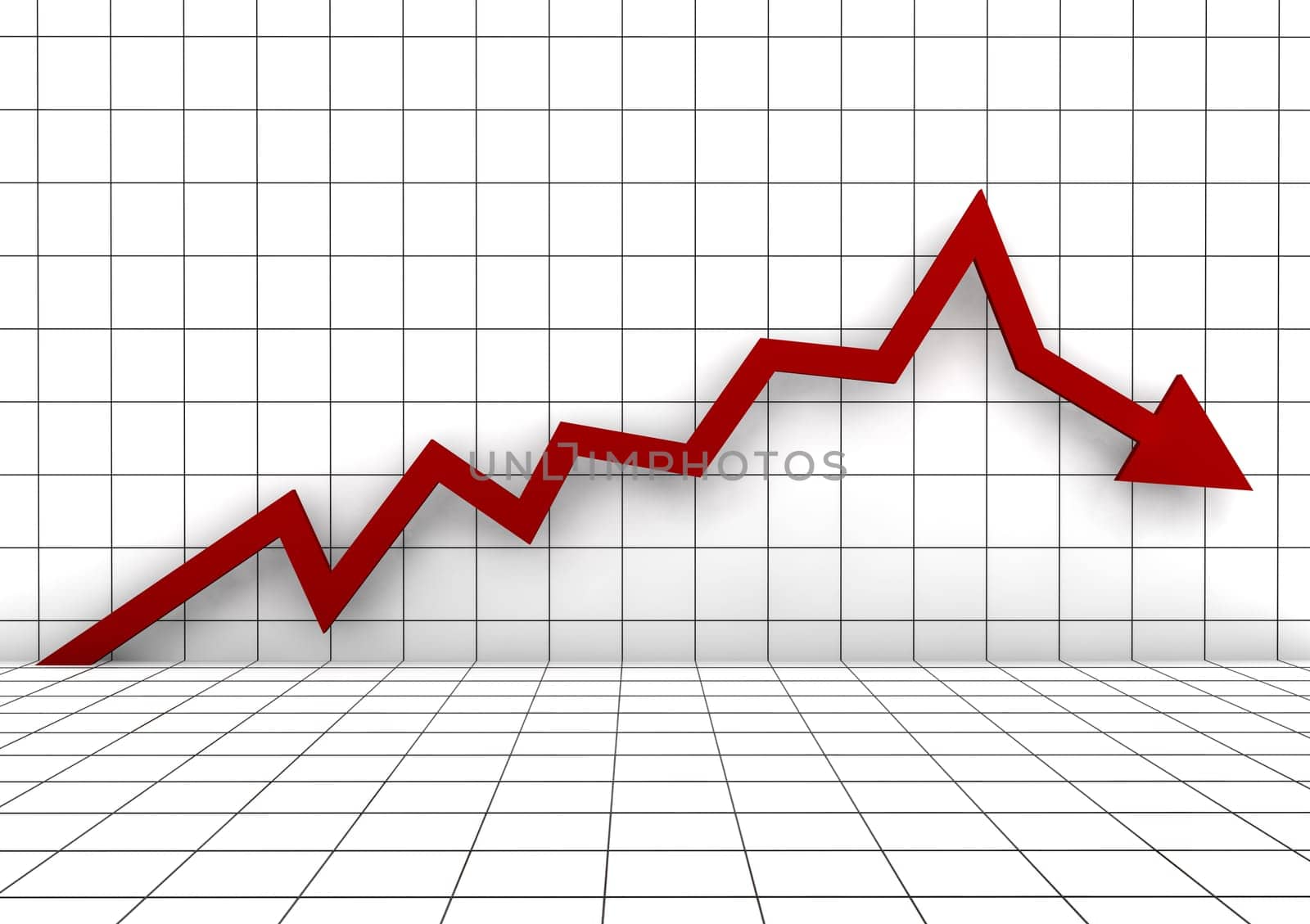 3D Diagram Red
