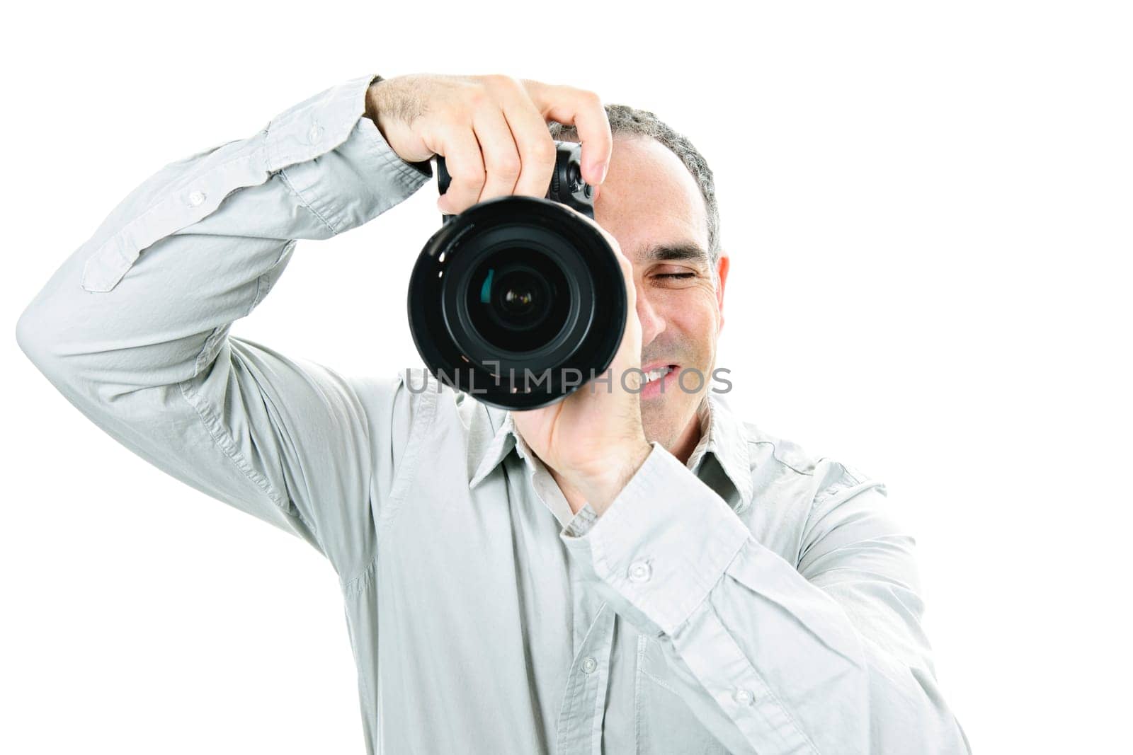 Photographer with camera