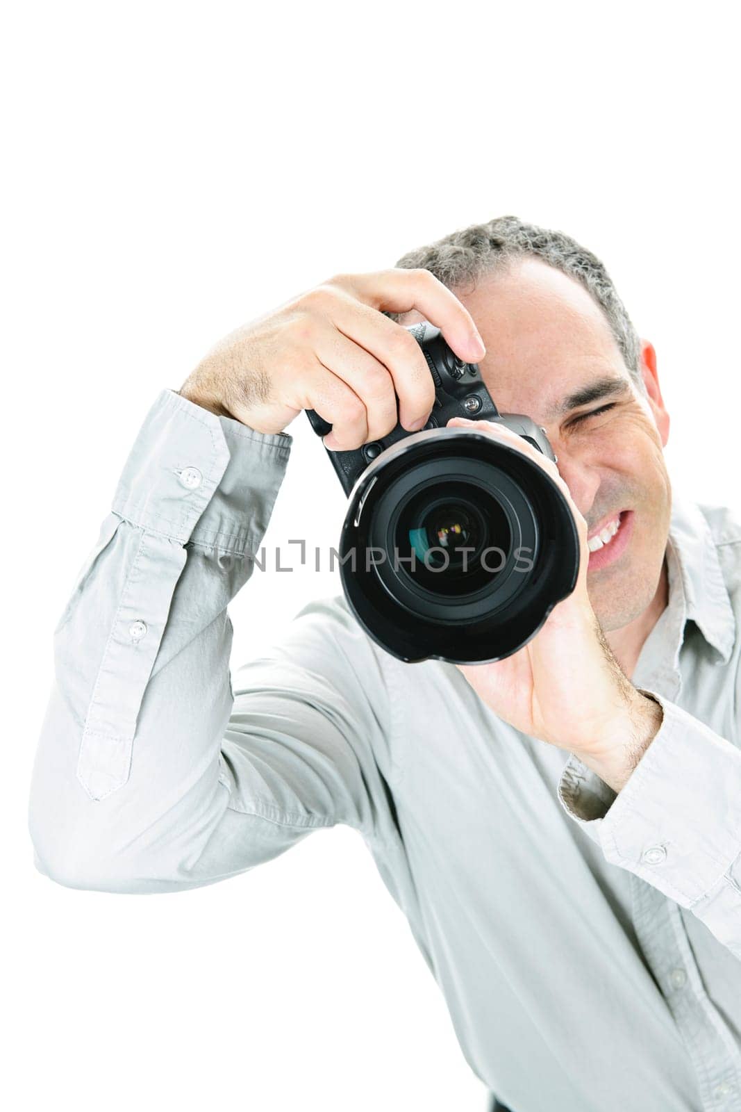 Photographer with camera