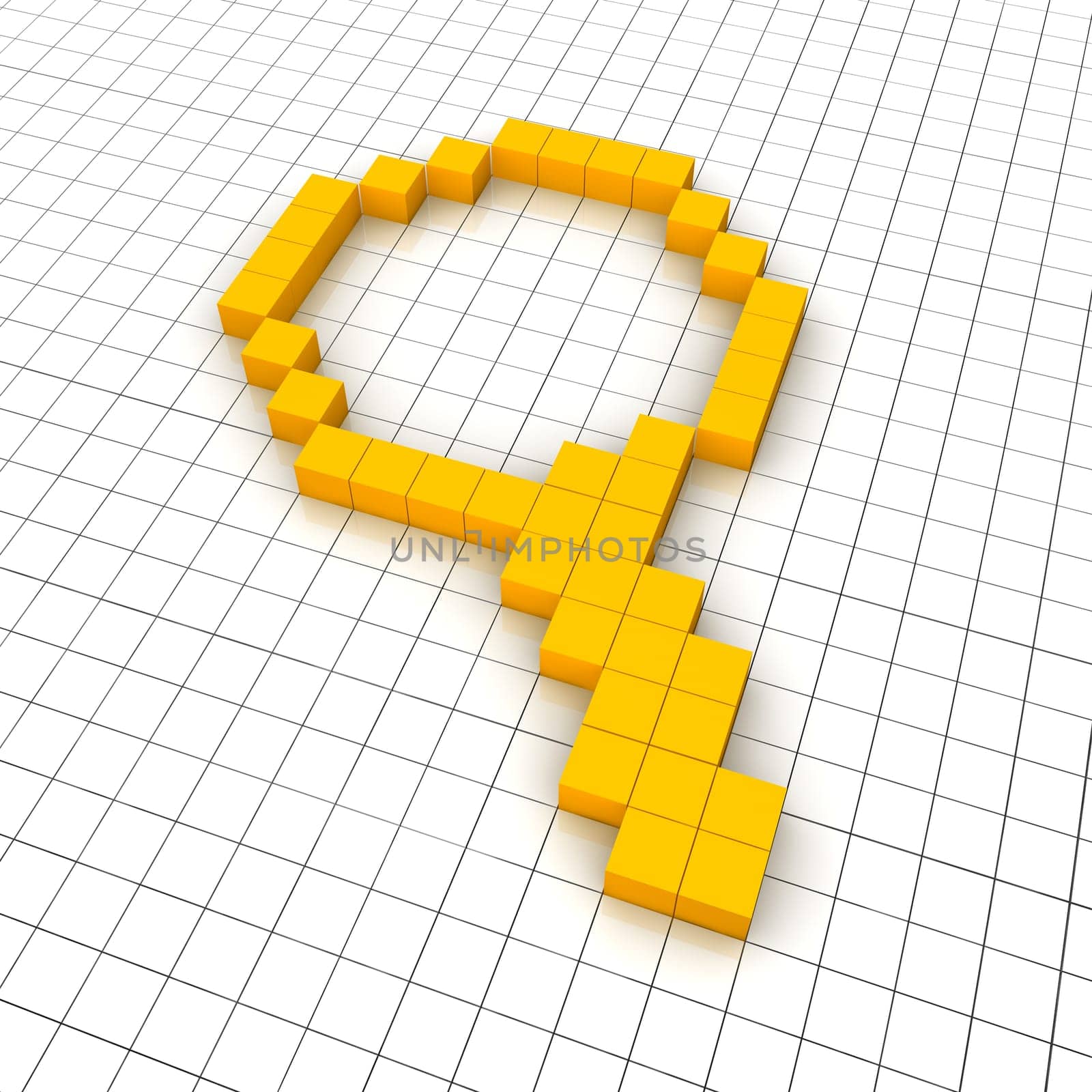3d magnifier icon