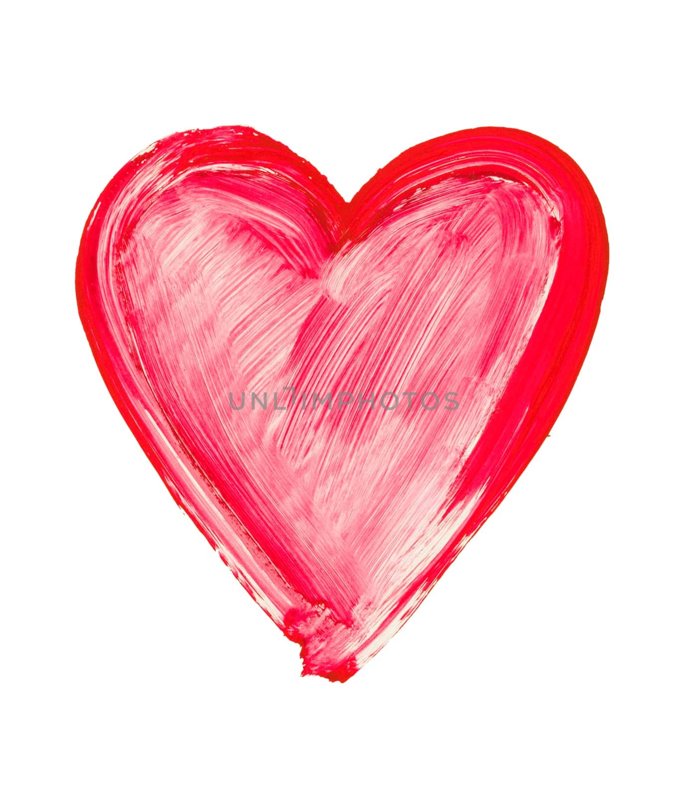 painted heart - symbol of love